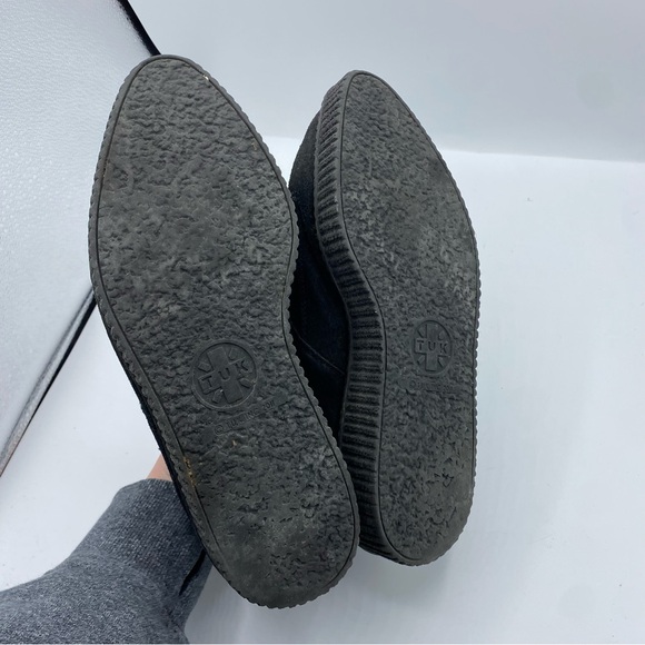 TUK 3 Buckle Suede Pointed Creeper Boots womens 8 punk goth Addams 90’s scene - Picture 3 of 10